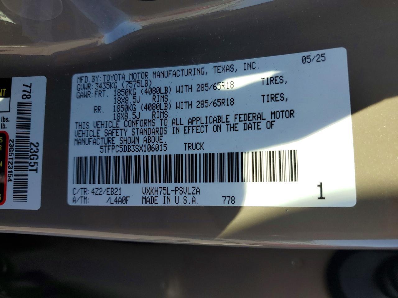 2025 Toyota Tundra TRD PRO HV
