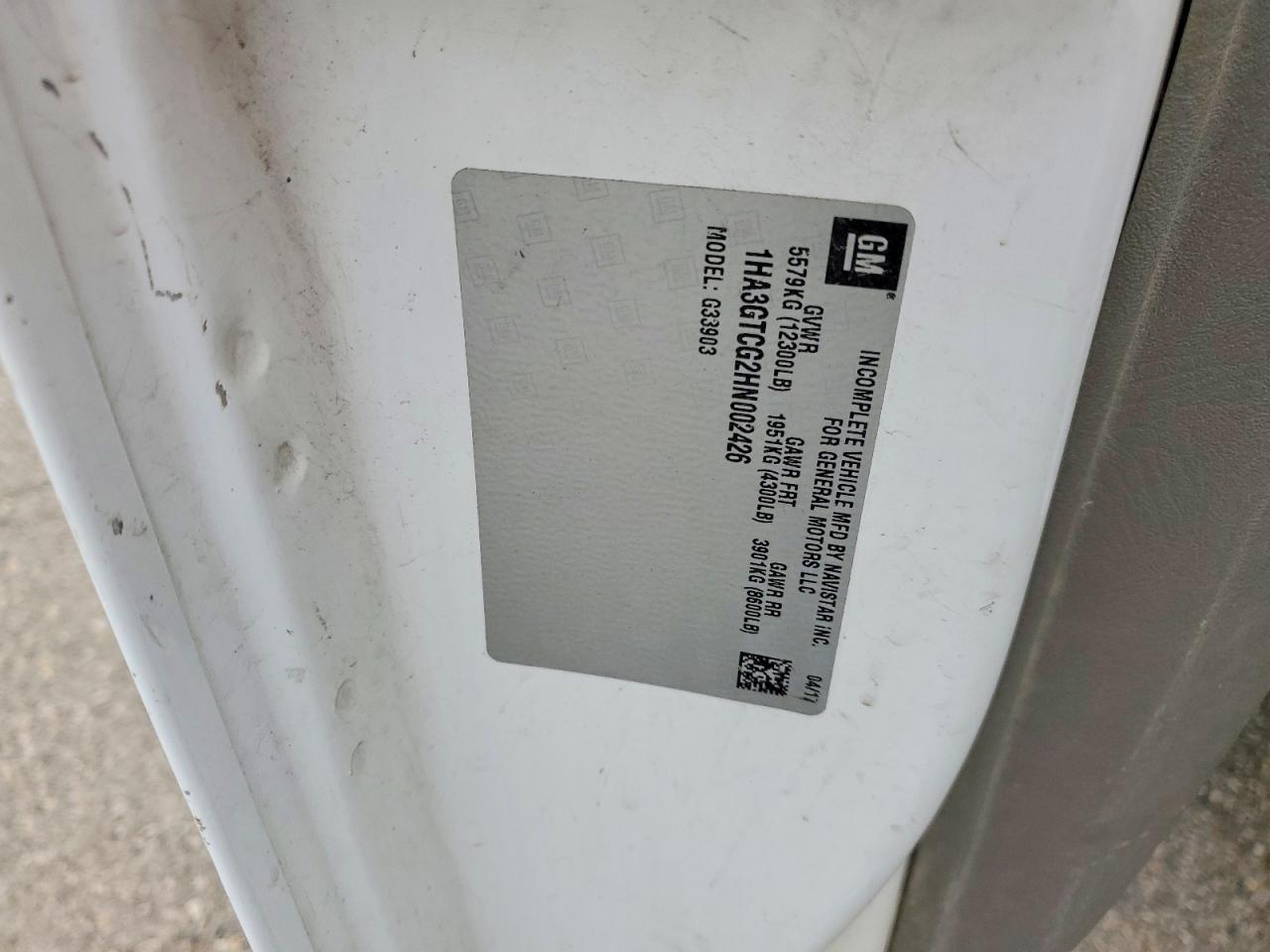 2017 Chevrolet Express BOX Truck