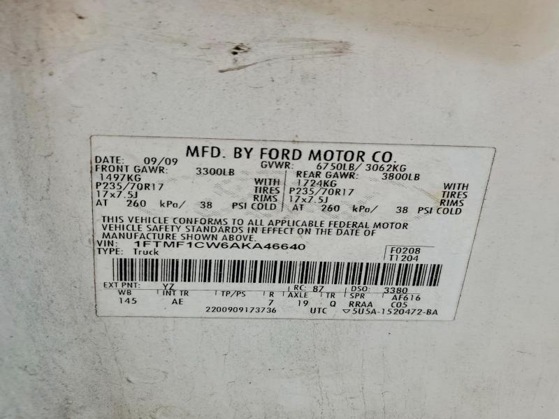 2010 Ford F150
