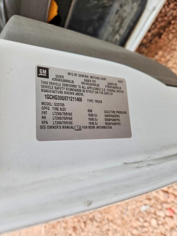 2007 Chev Express G3500