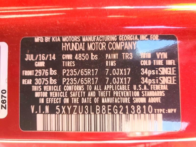 2014 Hyundai Santa fe Sport 2.4l