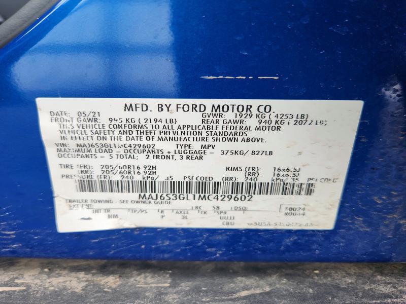 2021 Ford Ecosport se