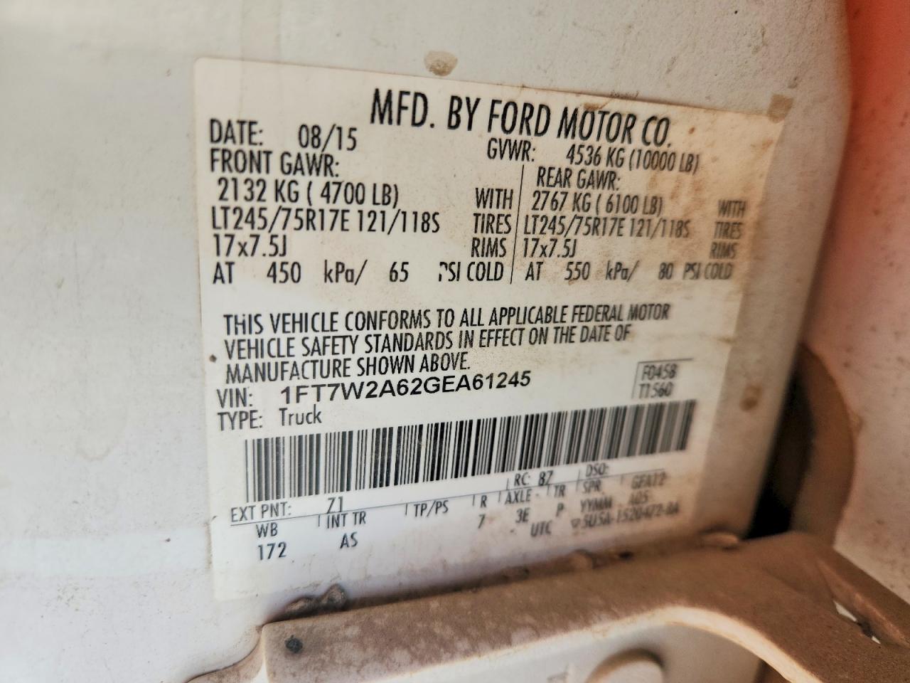 2016 Ford F250 Super Duty