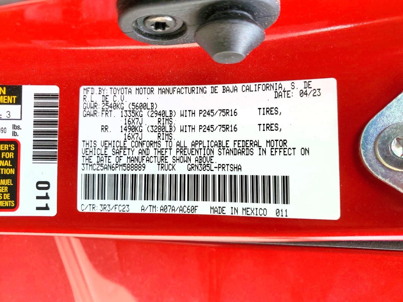 2023 Toyota Tacoma SR5 V6