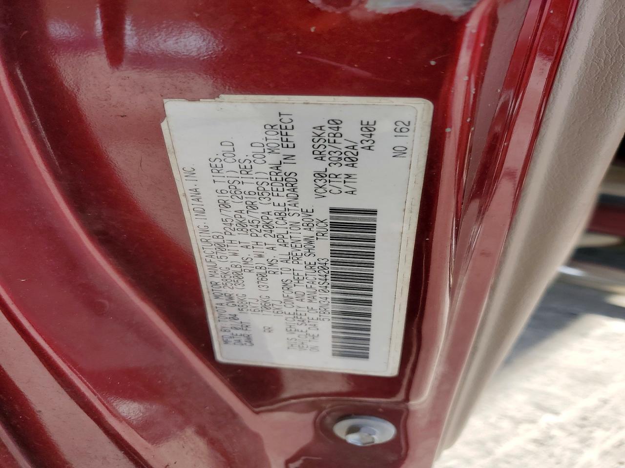 2004 Toyota Tundra SR5