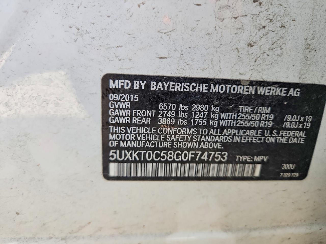 2016 BMW X5 Xdrive4