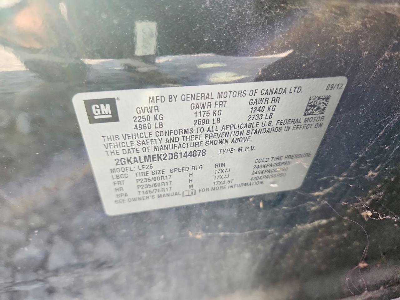 2013 GMC Terrain sle