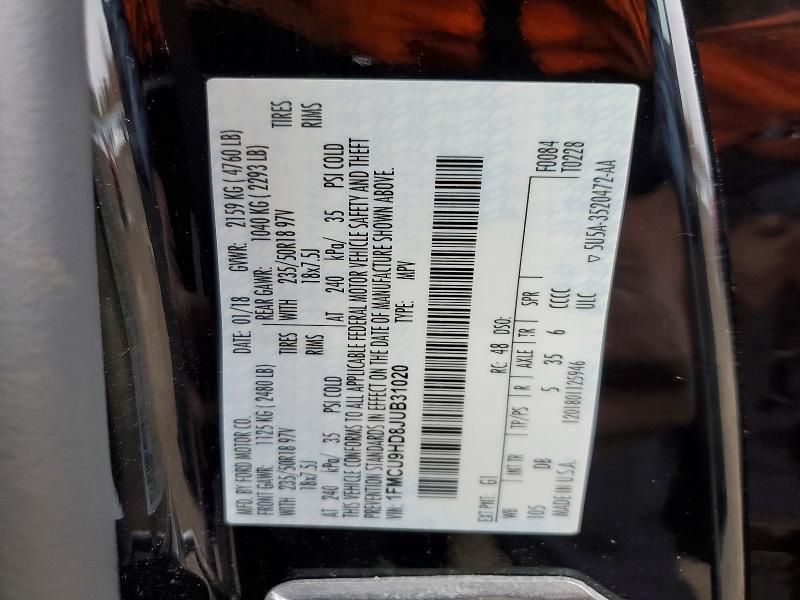 2018 Ford Escape sel