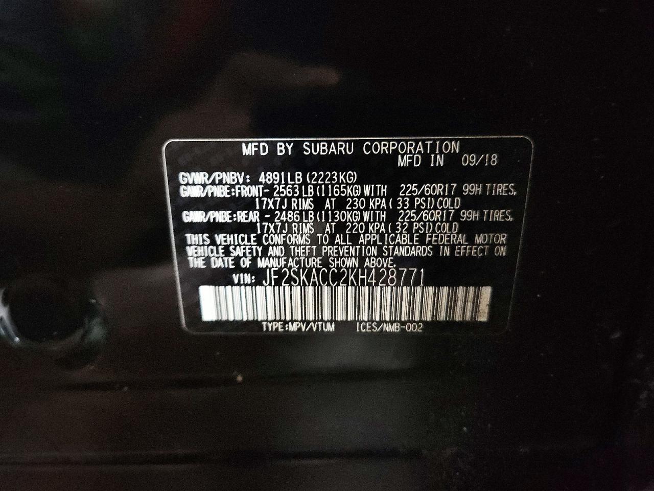 2019 Subaru Forester