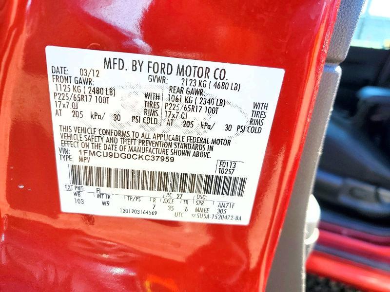 2012 Ford Escape xlt