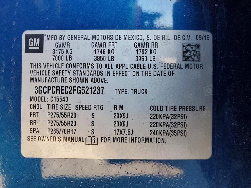 2015 Chevrolet Silverado C1500 LT