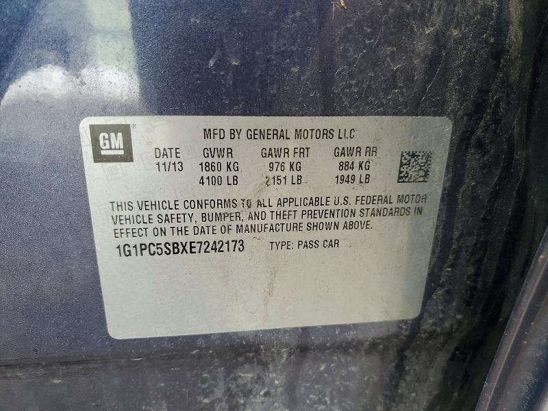2014 Chevrolet Cruze lt