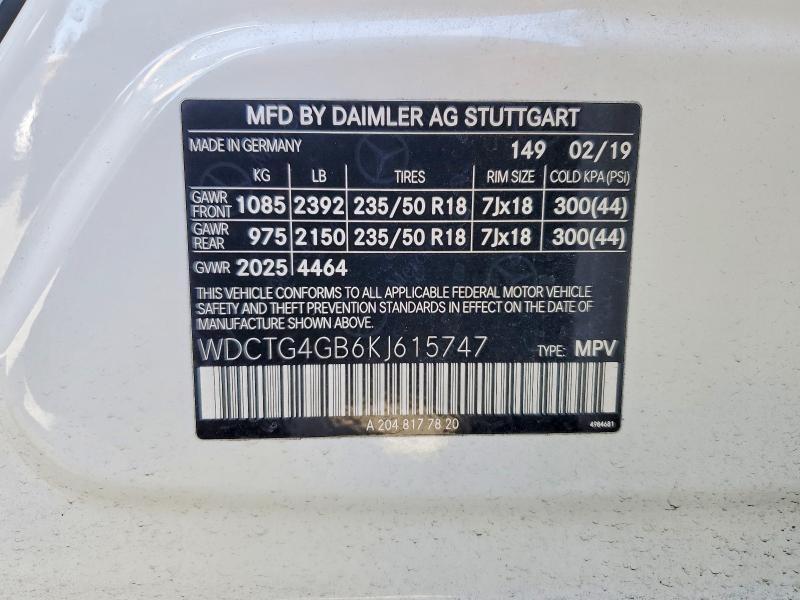2019 Mercedes-Benz Gla 250 4matic