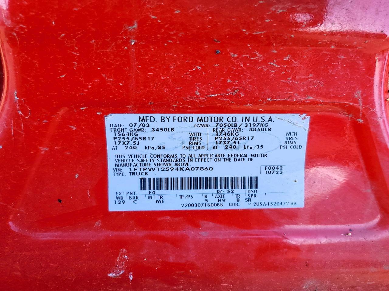 2004 Ford F150 Supercrew