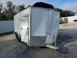 Salvage trucks for sale at Ocala, FL auction: 2020 Alcom Llc 2020 Alcom Enclosed Cargo Trailer