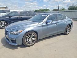 Salvage cars for sale from Copart Wilmer, TX: 2017 Infiniti Q50 3.0t Signature Edition