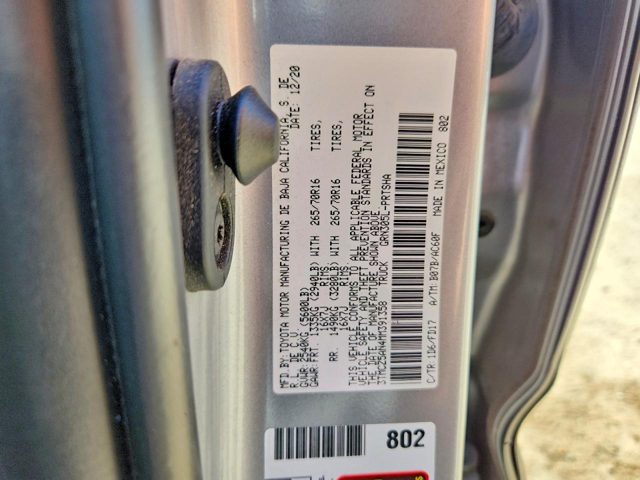 2021 Toyota Tacoma TRD OFF-Road