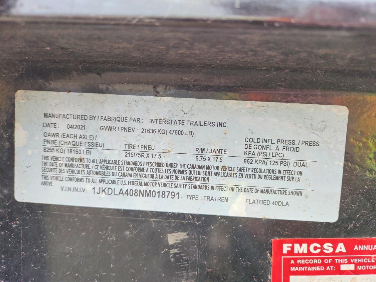 2022 Interstate Trailers, Inc Trailer