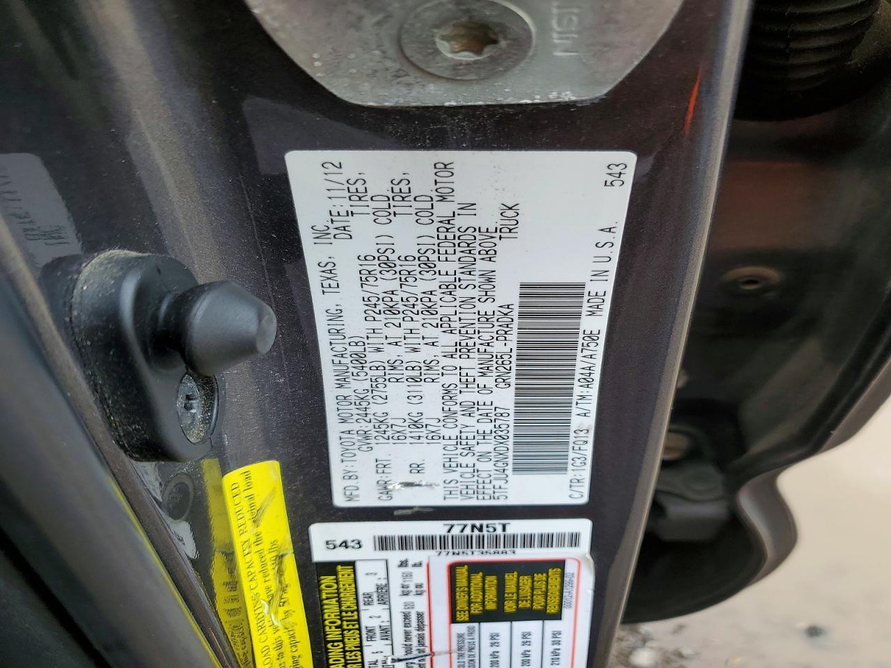 2013 Toyota Tacoma Prerunner V6