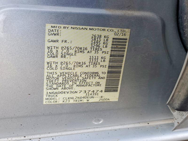 2016 Nissan Frontier SV