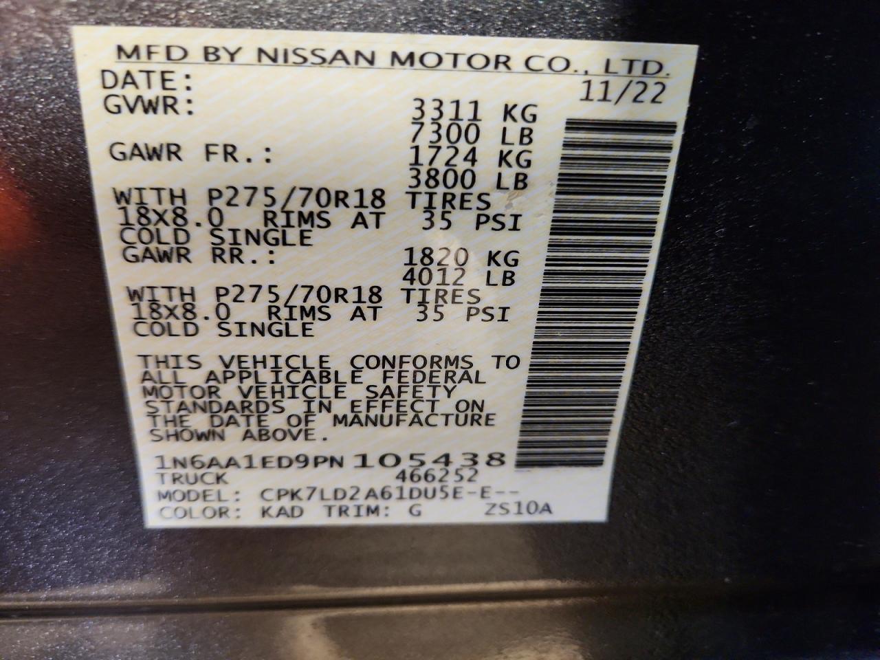 2023 Nissan Titan PRO-4X