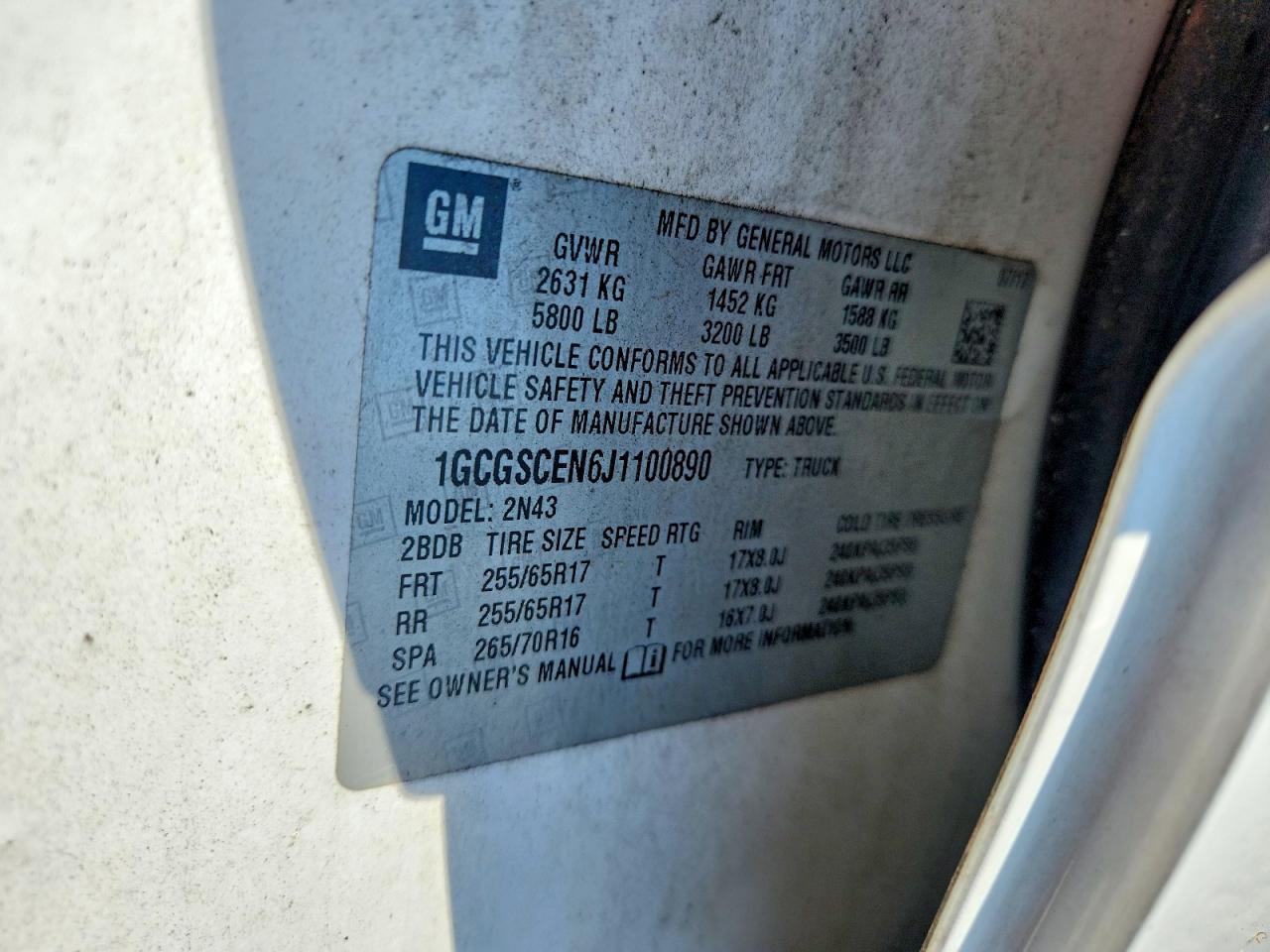 2018 Chevrolet Colorado LT