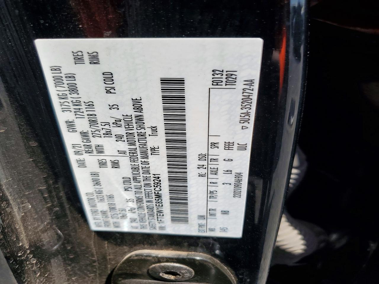 2021 Ford F150 Supercrew