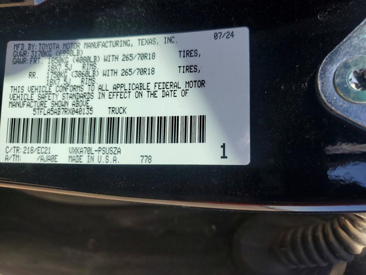 2024 Toyota Tundra SR5