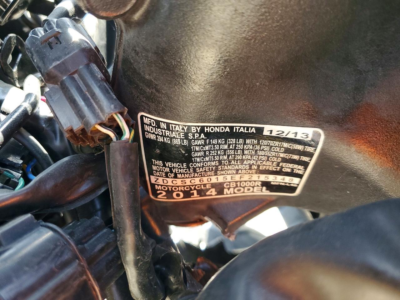 2014 Honda CB1000 R
