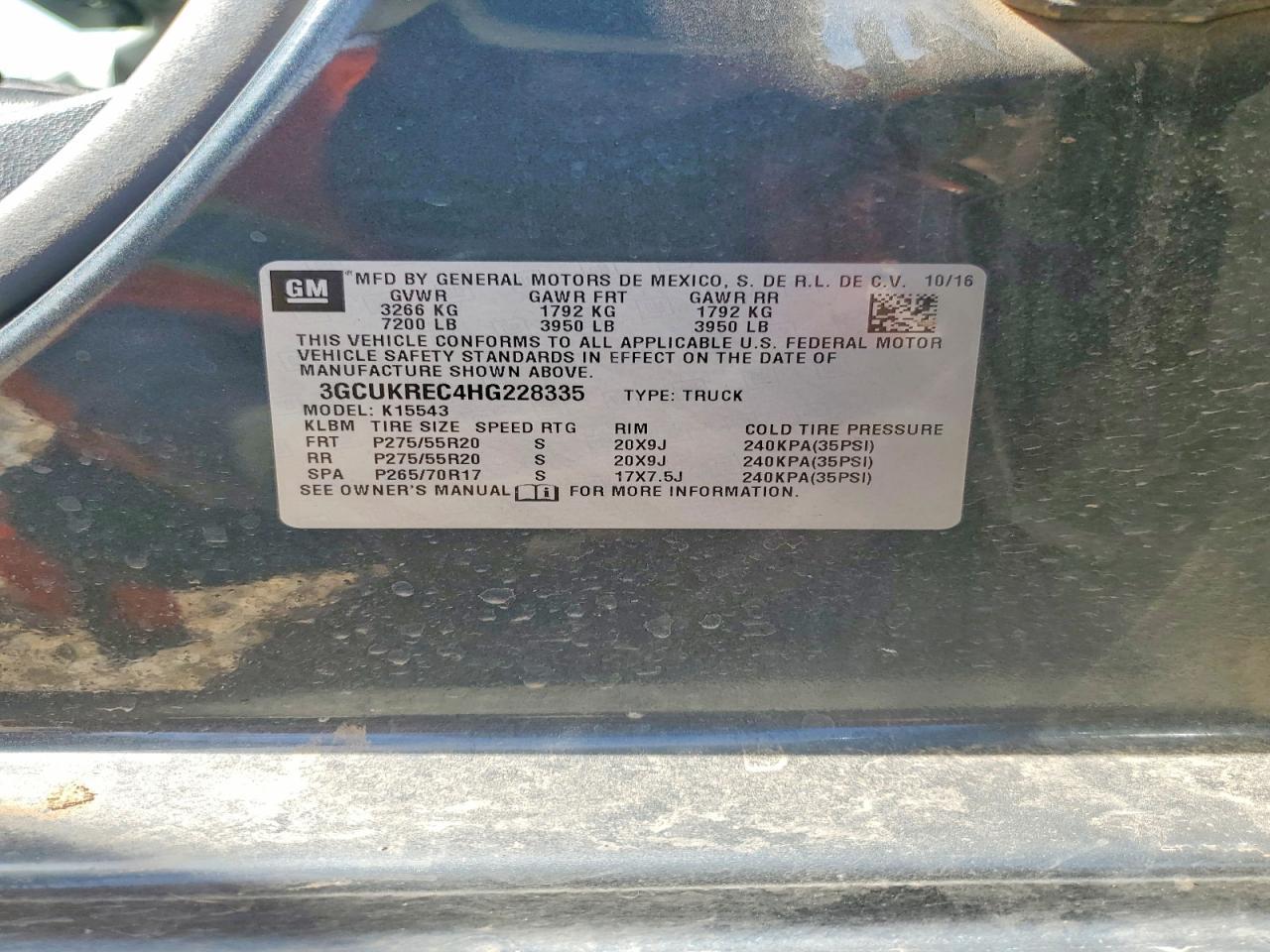 2017 Chev Silverado K1500 LT