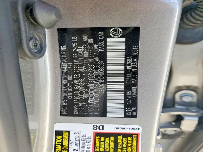 2021 Lexus Es 350 Base