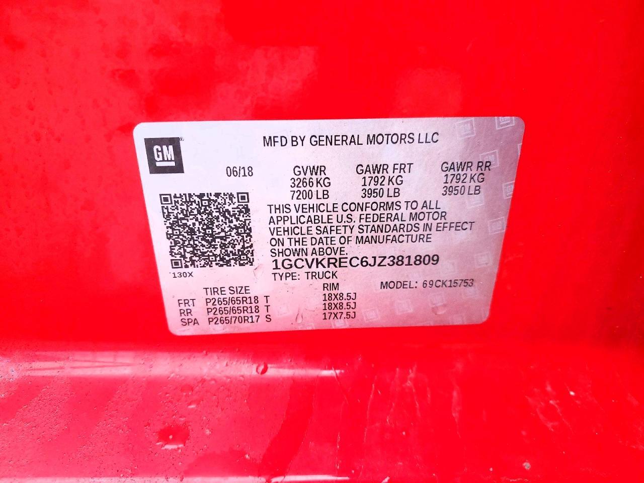 2018 Chevrolet Silverado K1500 LT