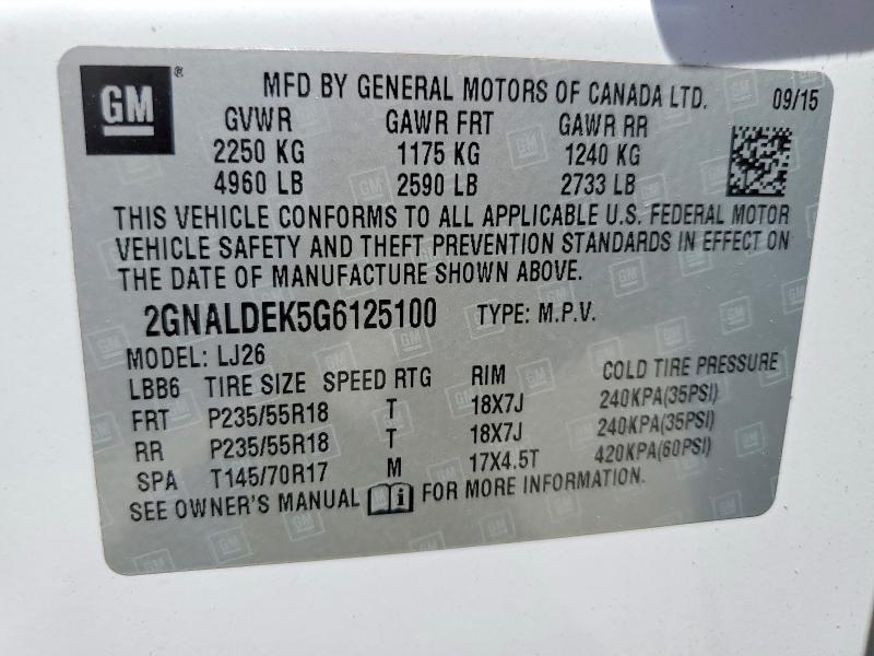 2016 Chevrolet Equinox ltz