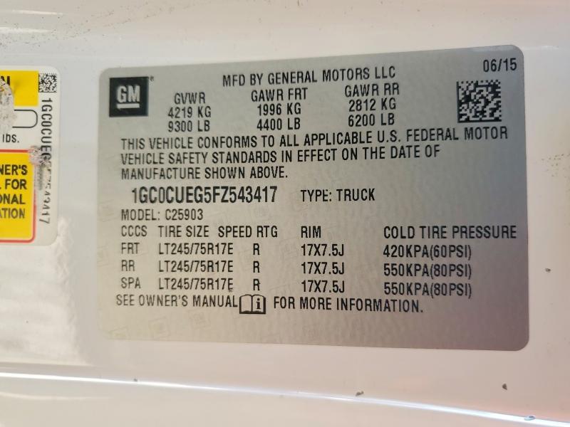 2015 Chevrolet Silverado C2500 Utility / Service Truck