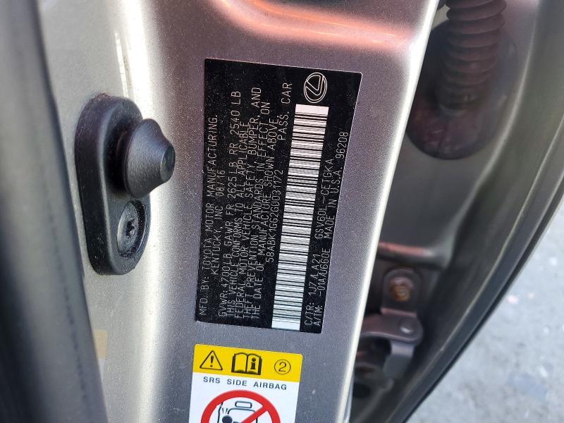 2016 Lexus Es 350 Base