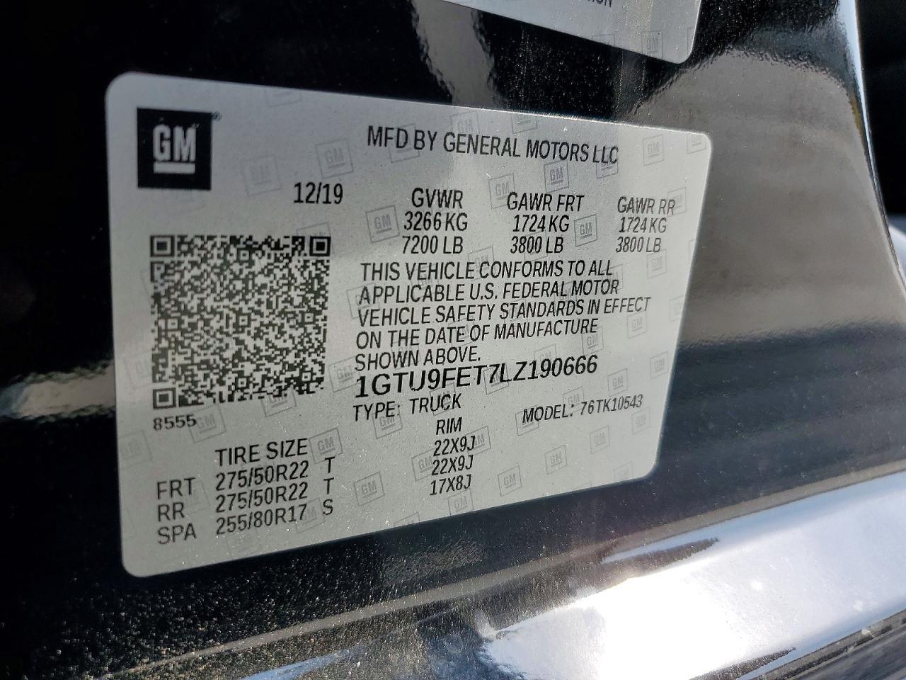 2020 GMC SIERA15004WD