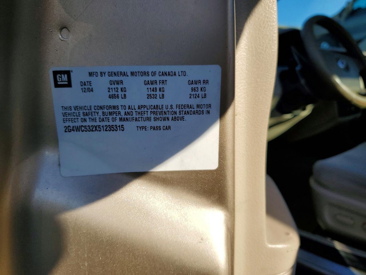 2005 Buick Lacrosse cx