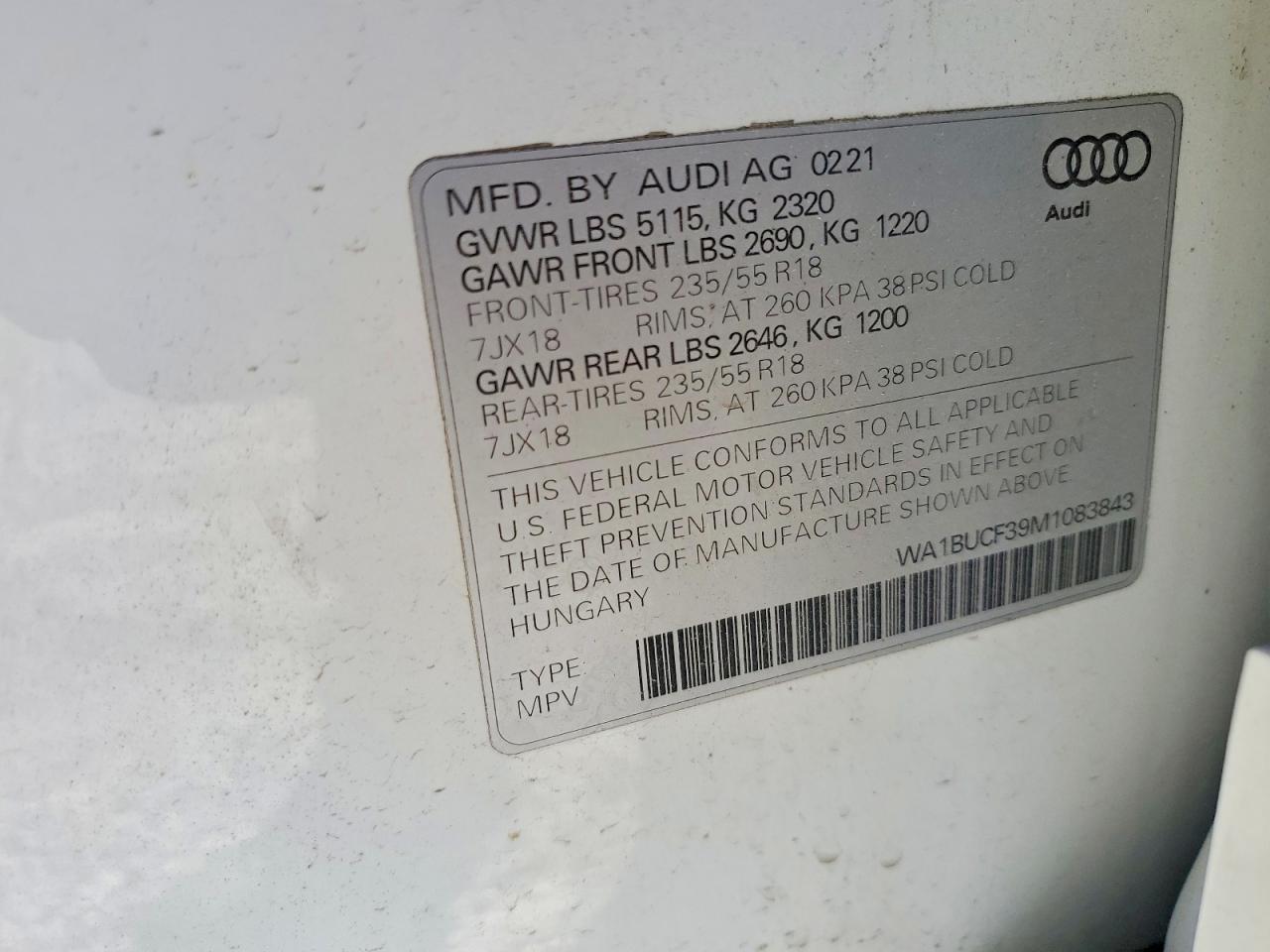 2021 Audi Q3 Premium Plus 40