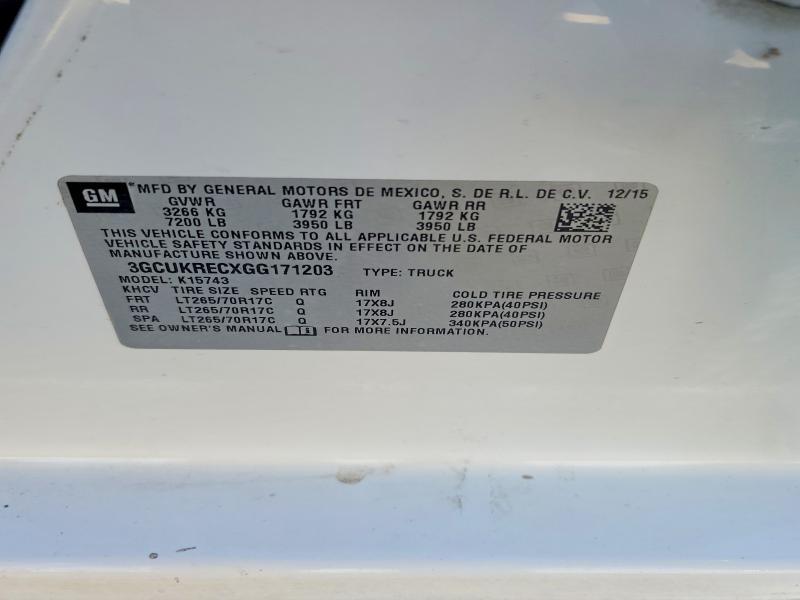 2016 Chevrolet Silverado K1500 LT