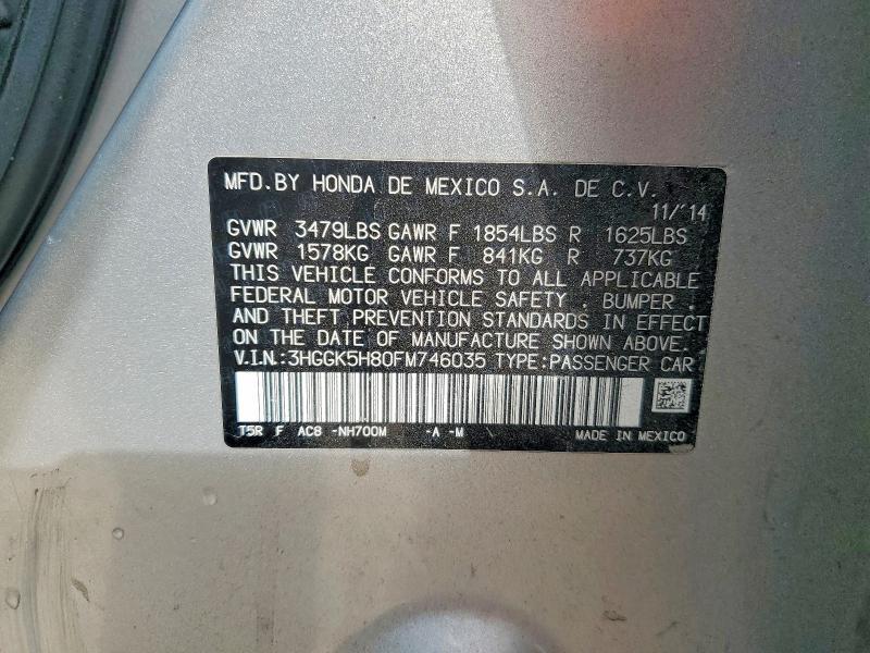 2015 Honda Fit ex