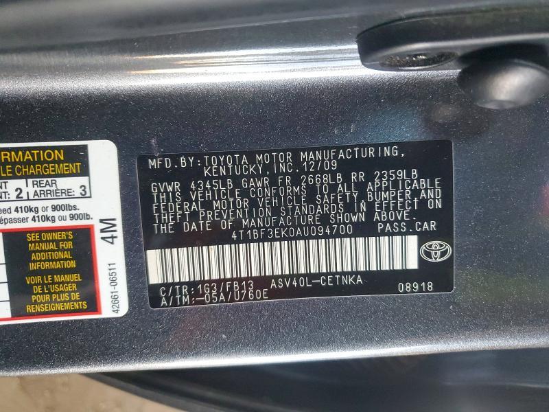 2010 Toyota Camry dx a