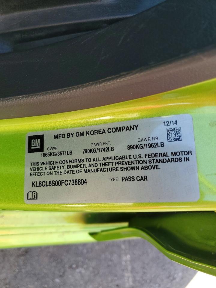 2015 Chevrolet Spark ev 2LT