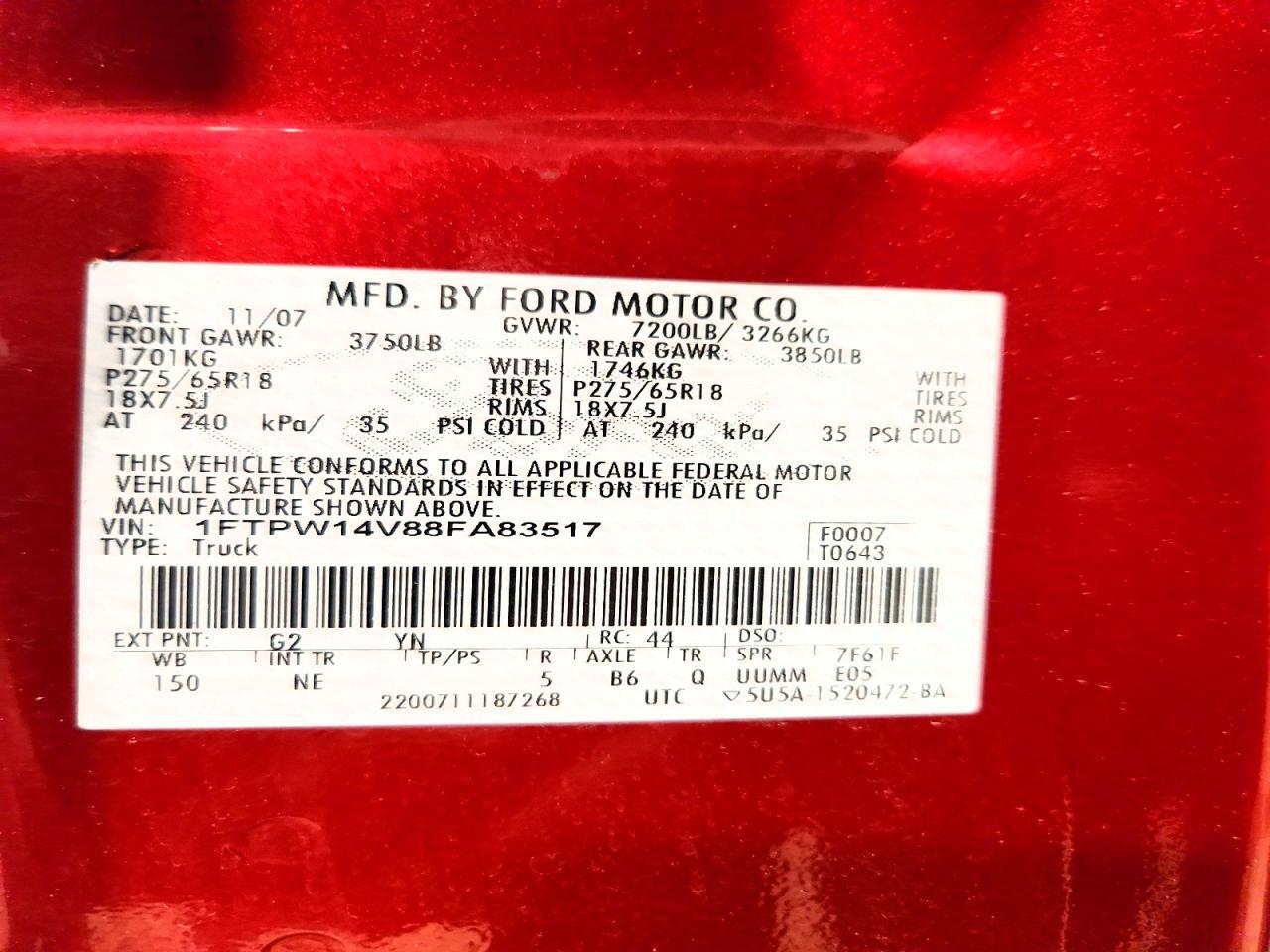 2008 Ford F150 Supercrew