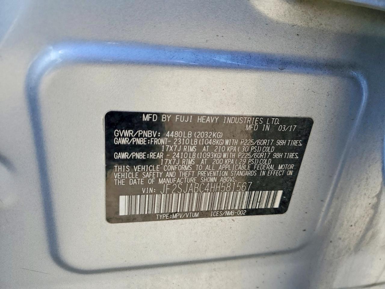 2017 Subaru Forester 2.5i
