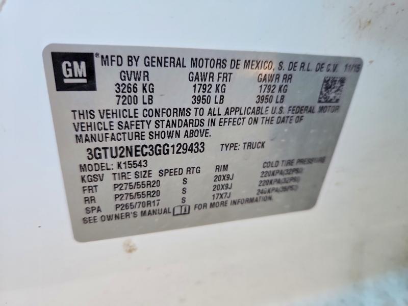 2016 GMC Sierra K1500 SLT