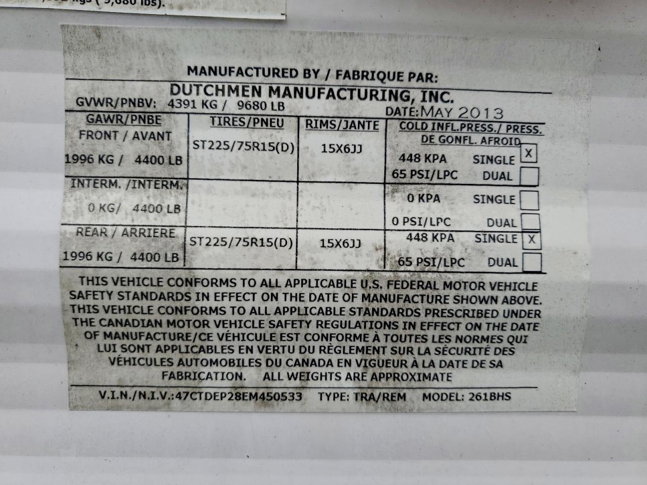 2014 Dutchmen Manufacturing Dutchmen Manufacturi