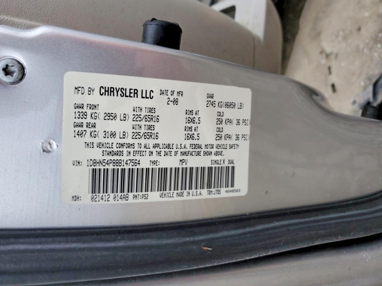2008 Dodge Grand Caravan sxt