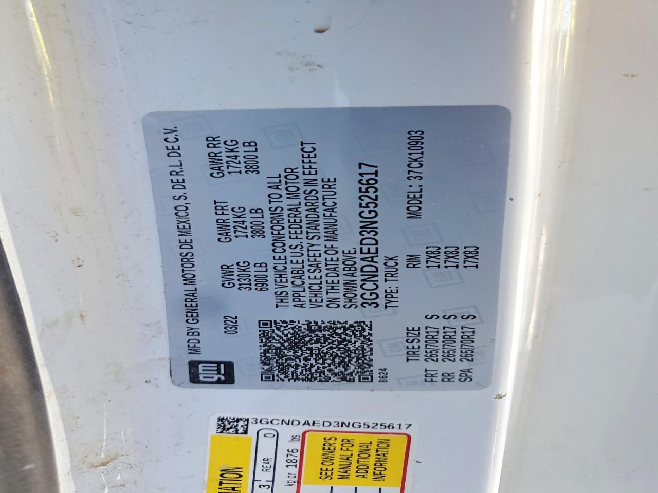 2022 Chevrolet Silverado K1500