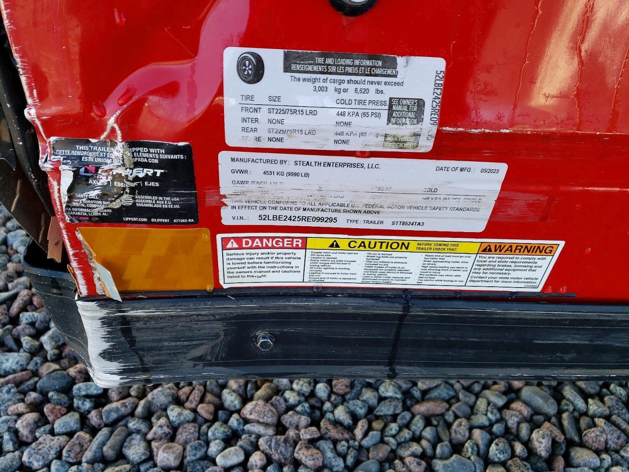 2024 Stealth STT8524TA3 Enclosed Cargo Trailer