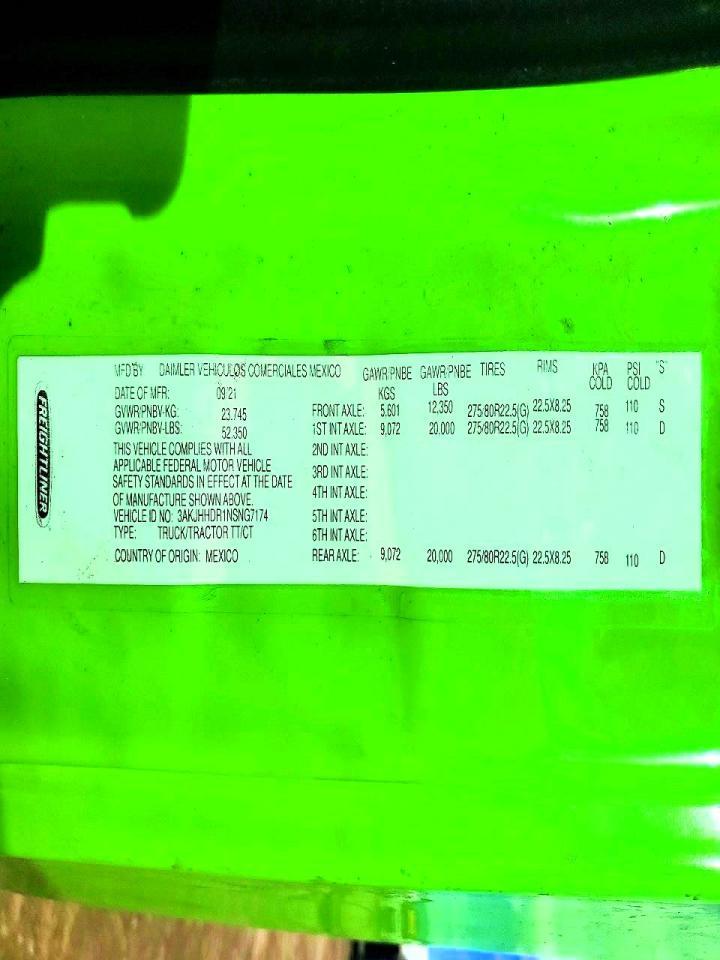 2022 Freigliner 2022 Freightliner Cascadia 126 Semi Truck